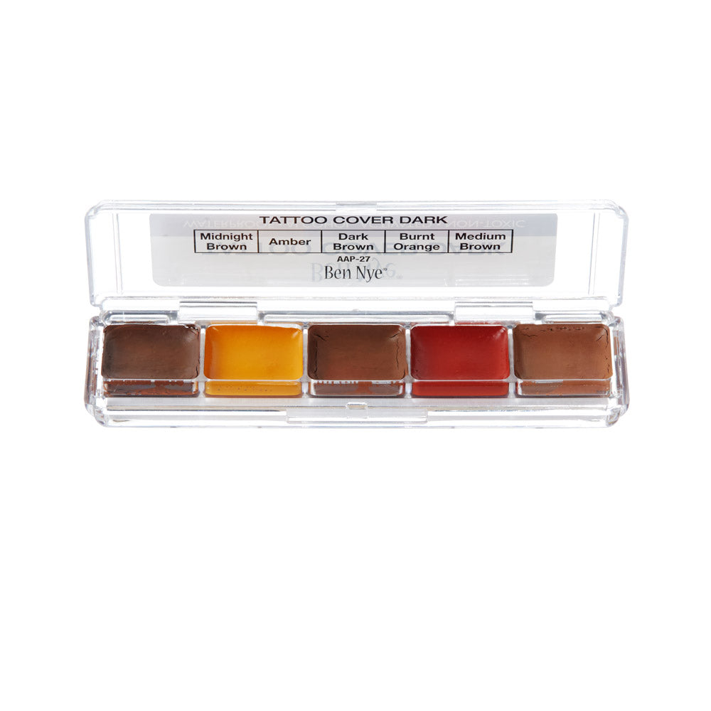 Ben Nye Alcohol Activated Tattoo Cover Palette Dark