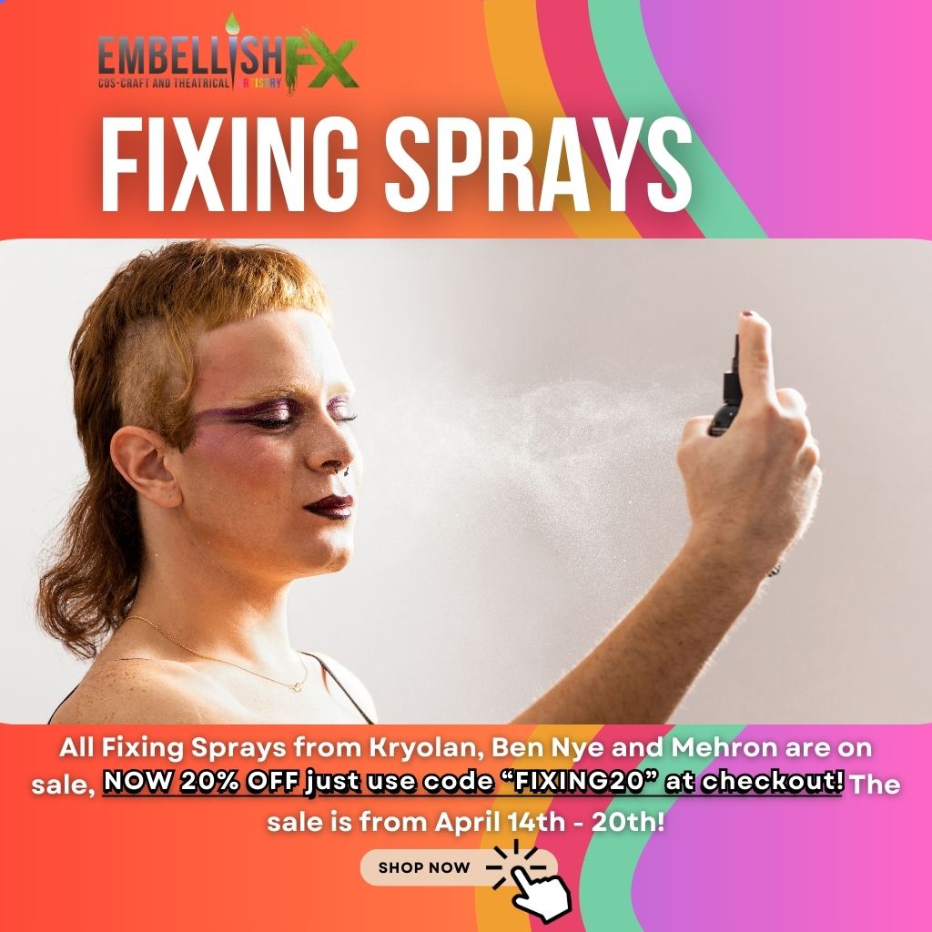 use code FIXING20 to save 20% on all fixing sprays from april 14th to april 20th