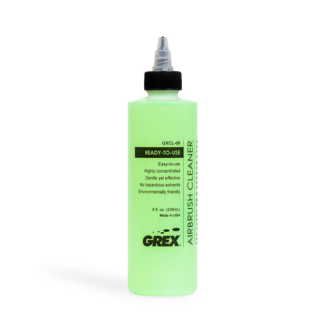 Grex Airbrush Cleaner, 8oz, Ready To Use, Part GXCL08