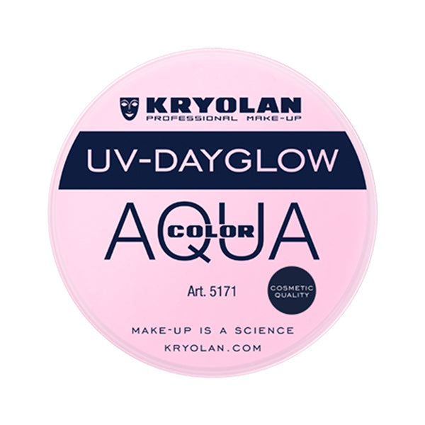 Kryolan AquaColor UV Dayglow Size 8 ml color uv rose