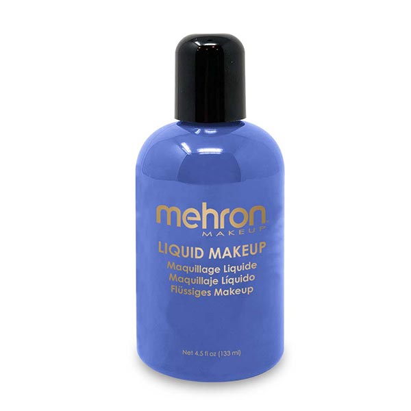 Mehron Liquid Makeup size 4.5oz color glow blue