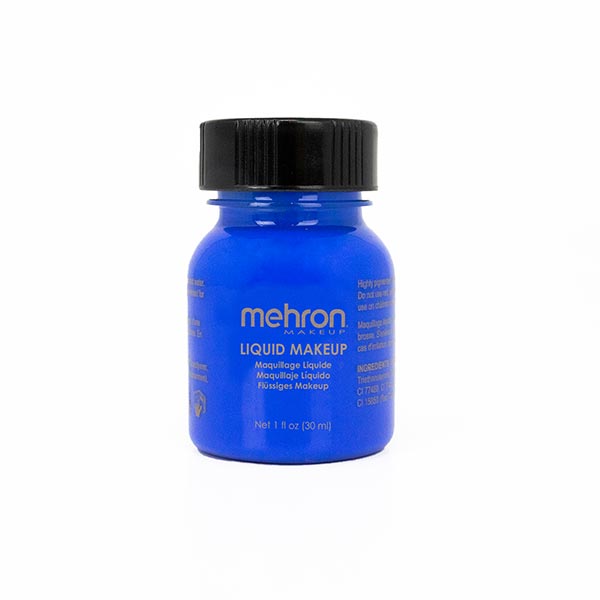 Mehron Liquid Makeup size 1oz color glow blue