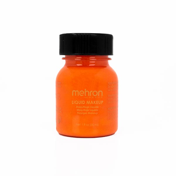 Mehron Liquid Makeup size 1oz color glow orange