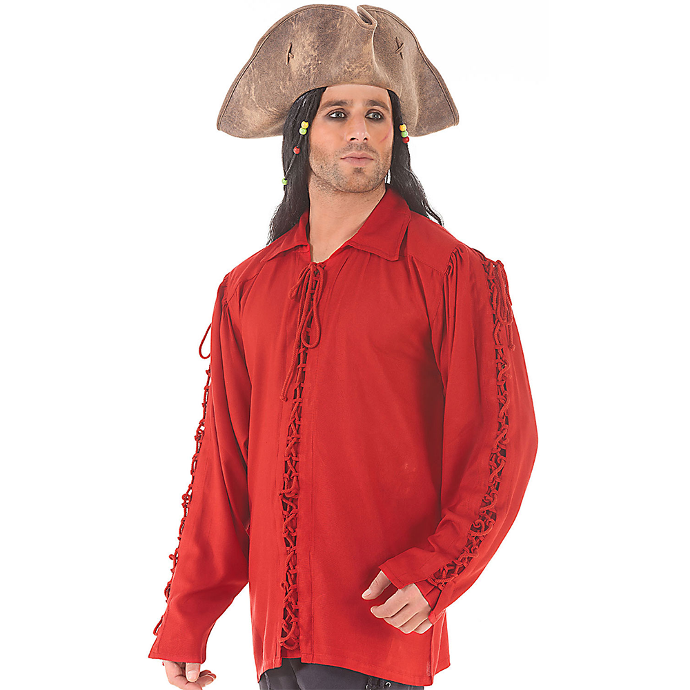 Pirate Dressing Patrickson Shirt color red