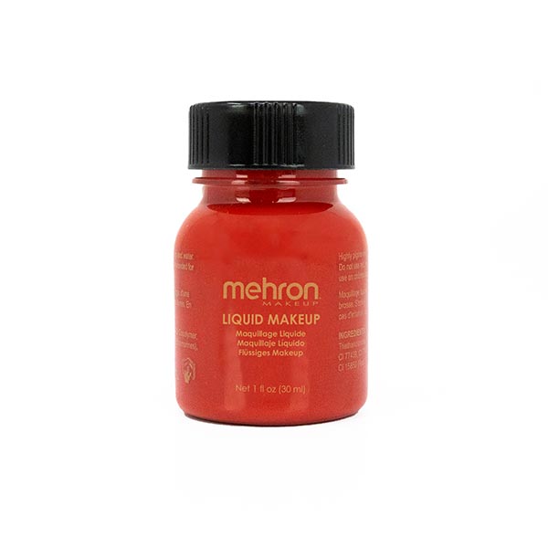 Mehron Liquid Makeup Size 1 ounce color red