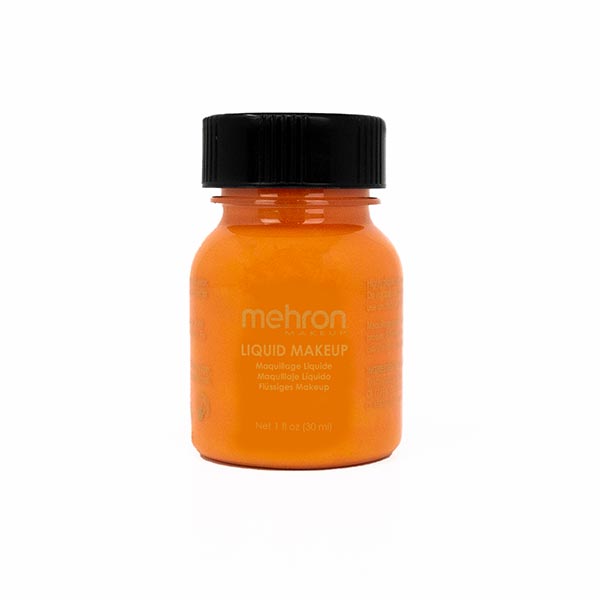 Mehron Liquid Makeup Size 1 ounce color orange