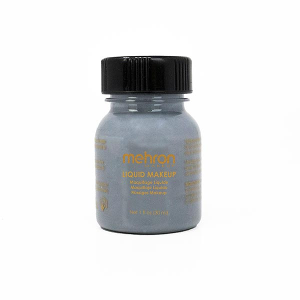 Mehron Liquid Makeup Size 1 ounce color monster grey