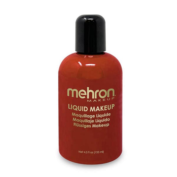 Mehron Liquid Makeup Size 4.5 ounce color red