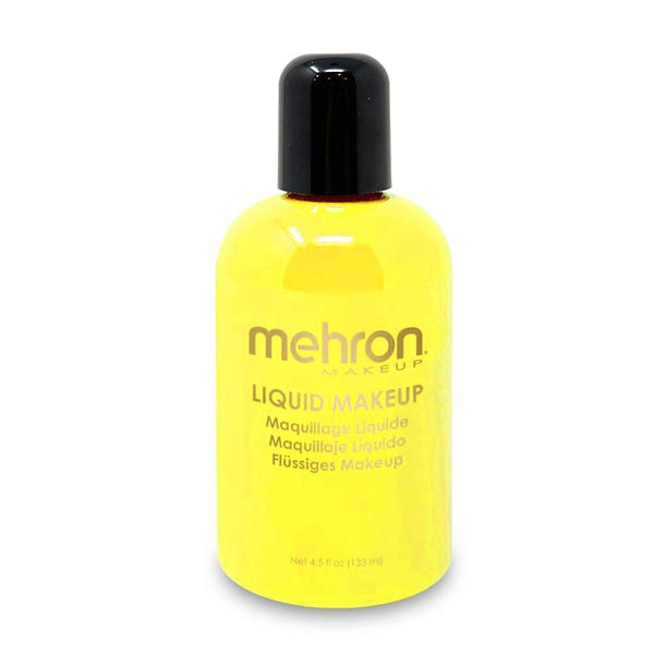 Mehron Liquid Makeup Size 4.5 ounce color yellow