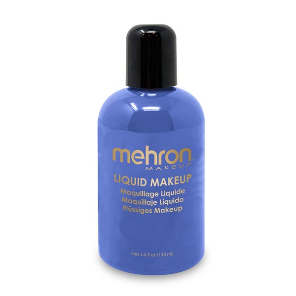 Mehron Liquid Makeup Size 4.5 ounce color blue