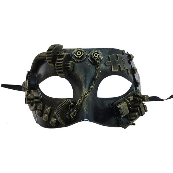 KBW Ivan Steampunk Masquerade Mask color gold