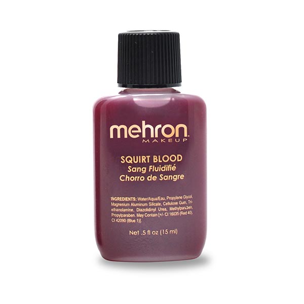 Mehron Squirt Blood Color Bright Arterial Size 0.5 ounce