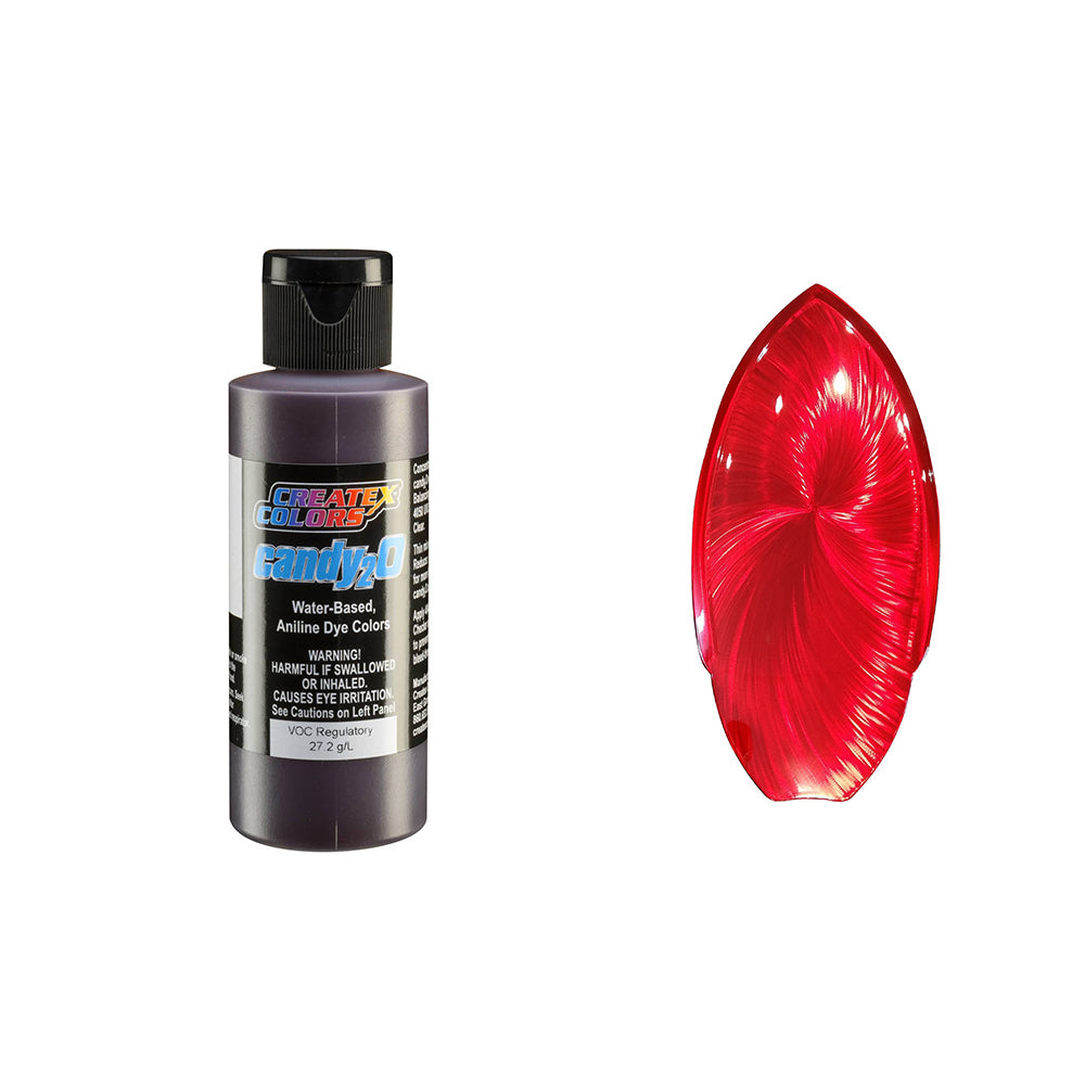 Createx Colors Candy2o Airbrush Aniline Dye Color Blood Red