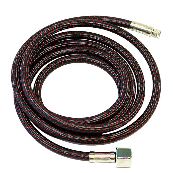 Paasche 15 ft Braided Air Hose w Couplings, Part A-1/8-15