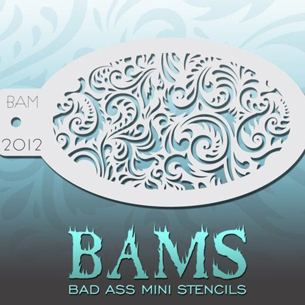 Badass Mini Stencil Design Filigree