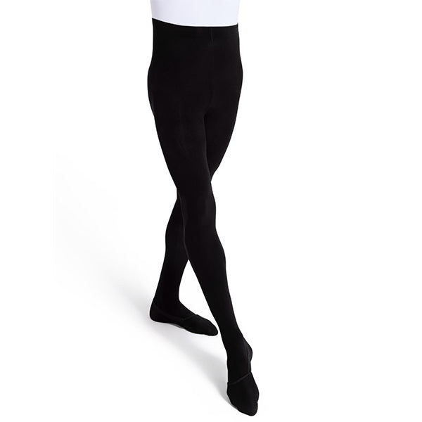 Capezio Ultra Soft Self Knit Waistband Footed Tight Color Black