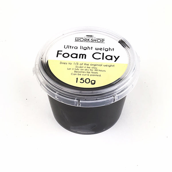 Lumin's Workshop Foam Clay Size 150 grams Color Black