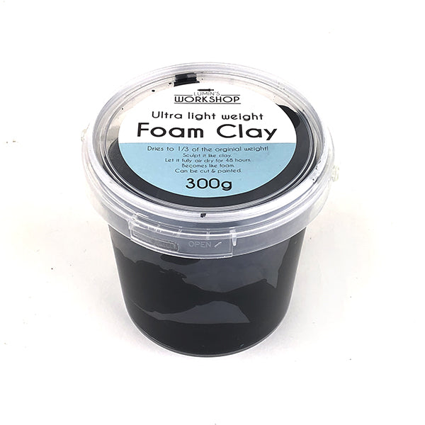 Lumin's Workshop Foam Clay Size 300 grams Color Black