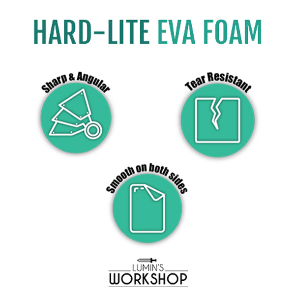 Lumin's Workshop Hard-Lite EVA Foam Small Sheet Features