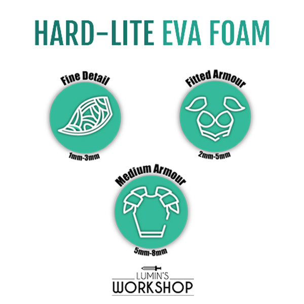 Lumin's Workshop Hard-Lite EVA Foam Small Sheet Suitability