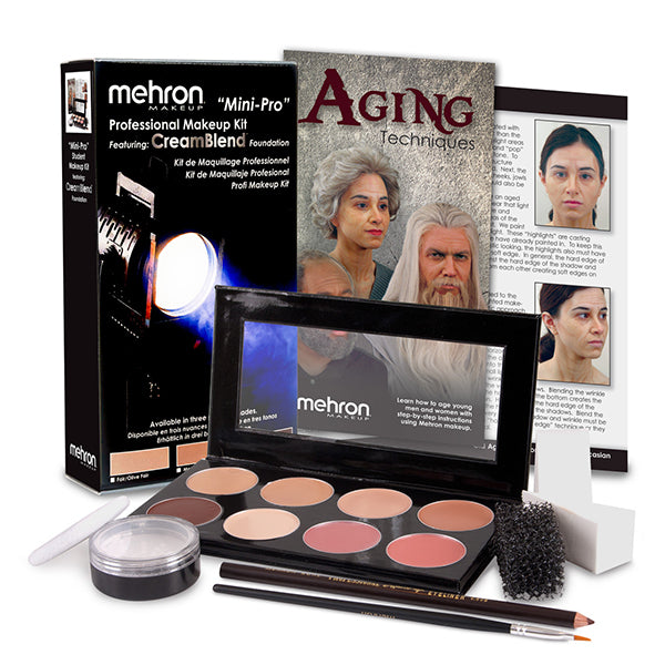 Mehron Mini-Pro Professional Makeup Kit Color Medium Olive Medium