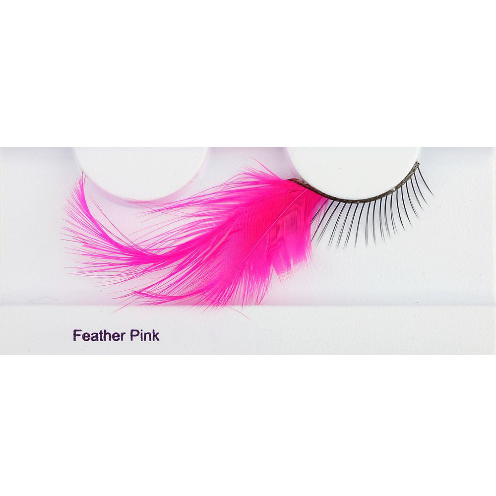 Glamour Eyez Pink Feather Eyelashes