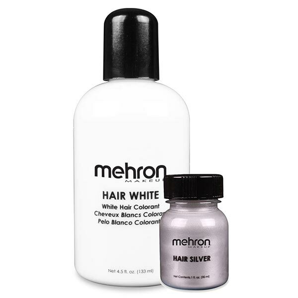 Mehron Hair White & Hair Silver