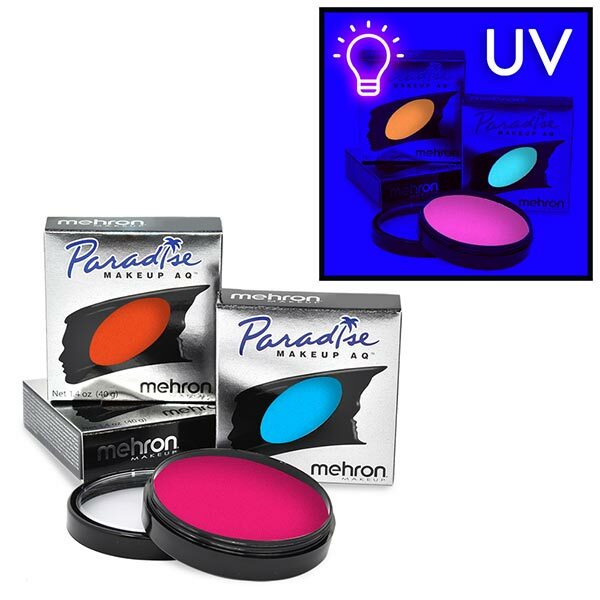 Mehron Paradise Makeup AQ Neon UV Glow Pro Size
