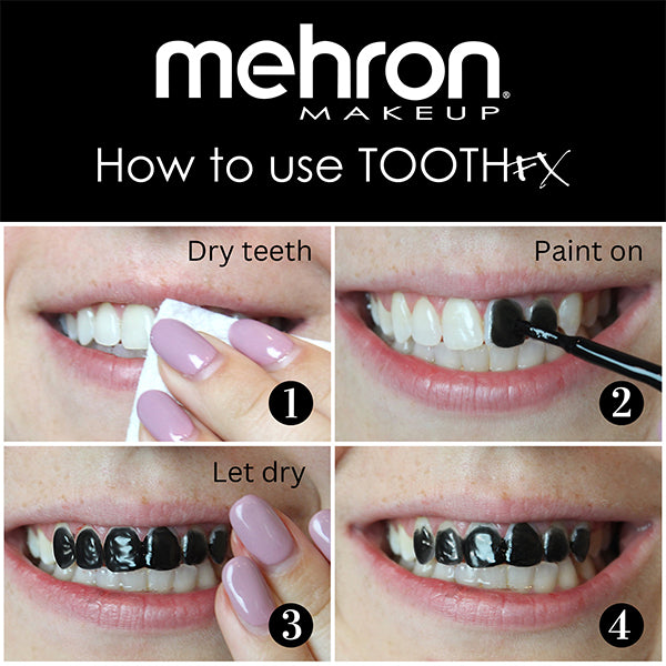 Mehron Tooth FX Directions Color Black