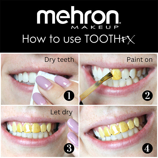 Mehron Tooth FX Directions Color Gold