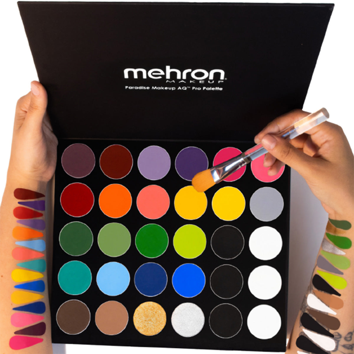 【mehron】AQ 30 Color Palette ボディペイント　アート Mehron Paradise Makeup AQ 30 Color Palette | Embellish FX
