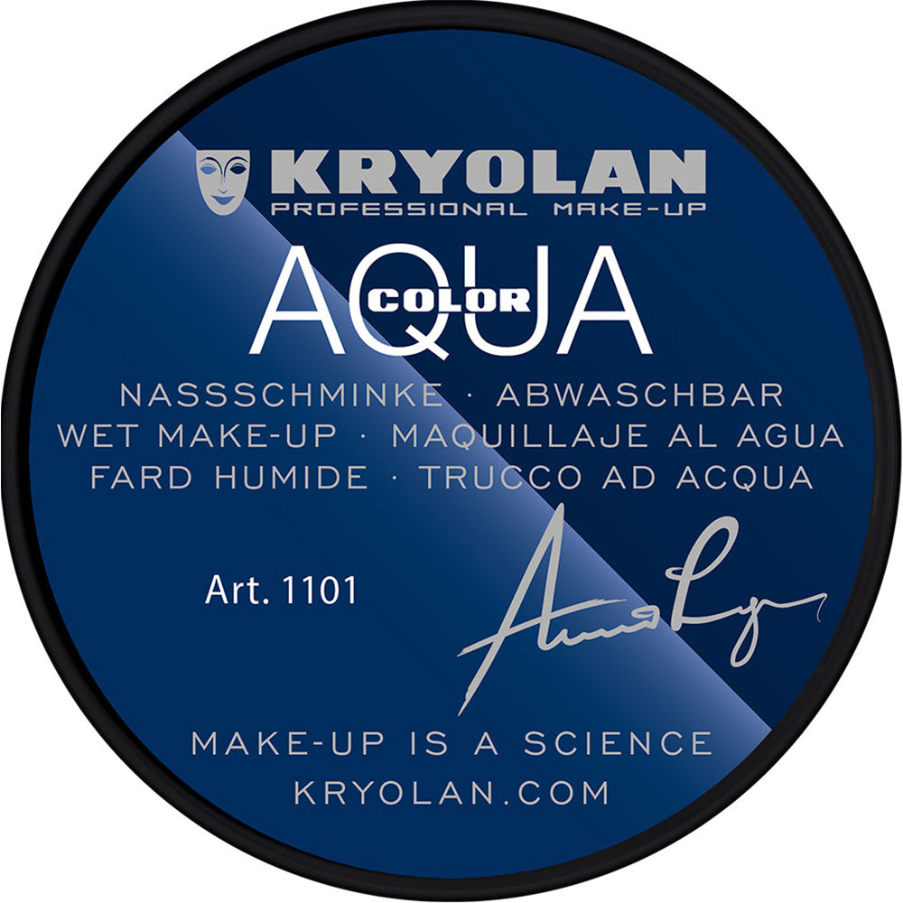 8ml Kryolan Aquacolor  071 Deep Black