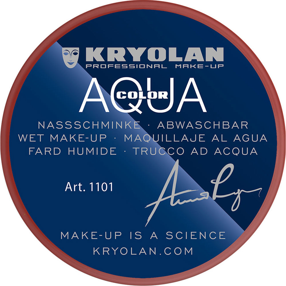 8ml Kryolan Aquacolor  080 Dark Red