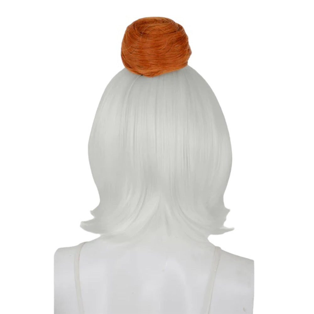 Epic Cosplay Hair Bun Autumn Orange Back View