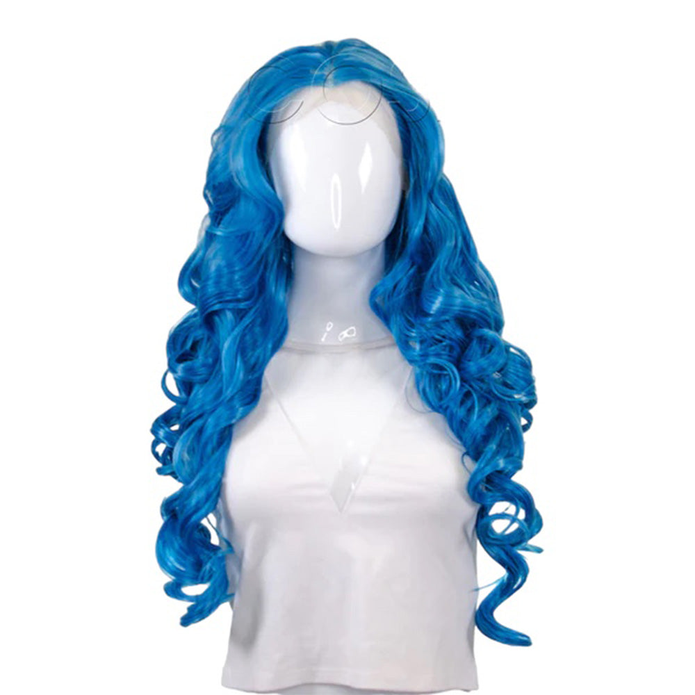 Epic Cosplay Daphne Lacefront Wig Teal Blue Mix Front View