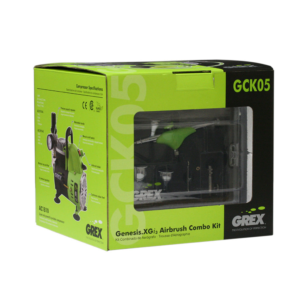 Grex Genesis.XGI3 Airbrush Combo Kit GCK05 Boxed Set