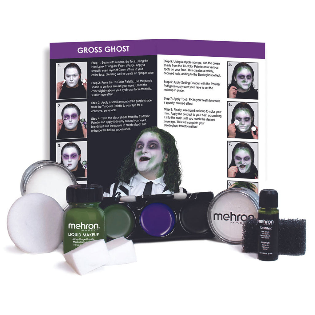 Mehron Gross Ghost Professional Makeup Kit contents 2