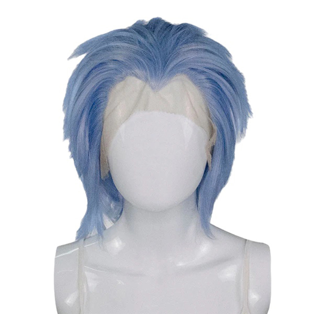 Epic Cosplay Hades Wig Ice Blue Front View