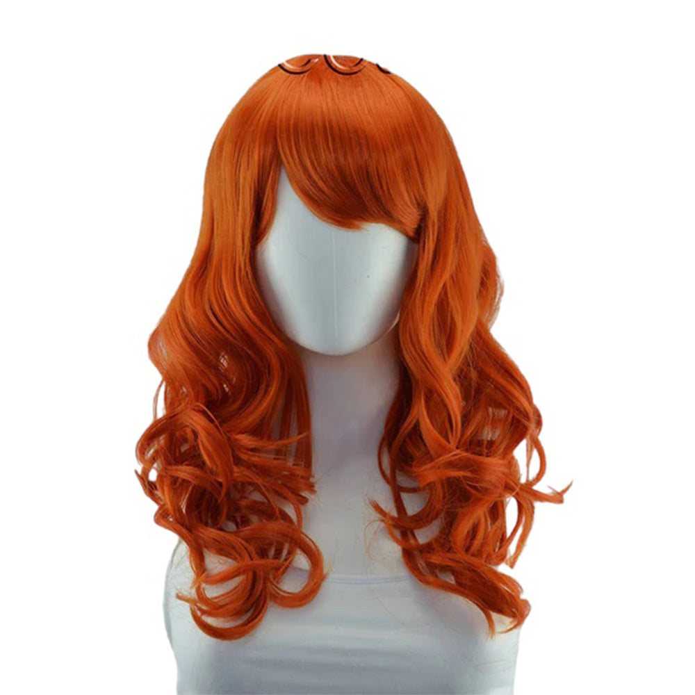 Epic Cosplay Hestia Wig Autumn Orange Front View
