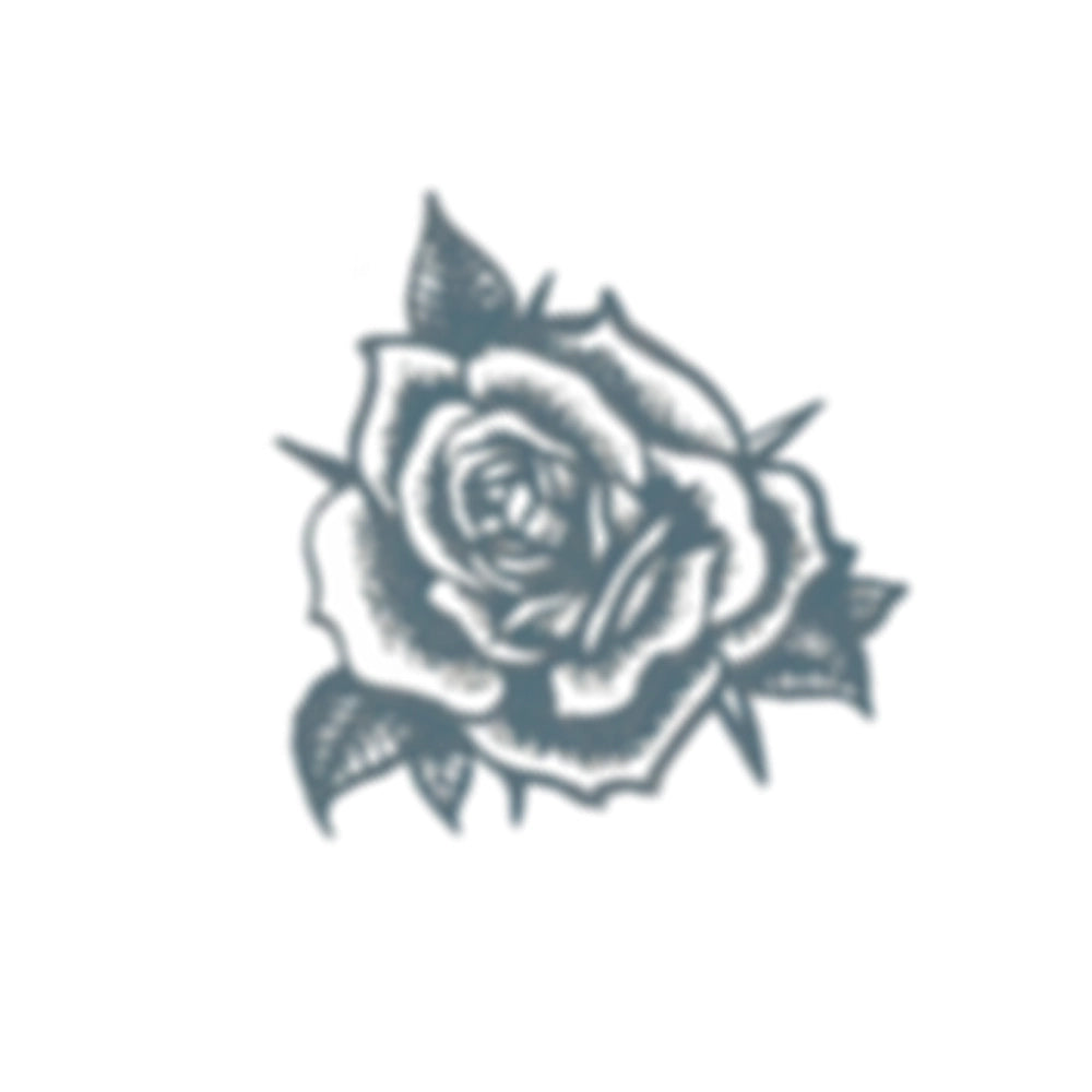 Out Of Kit Plain Rose Temporary Tattoo