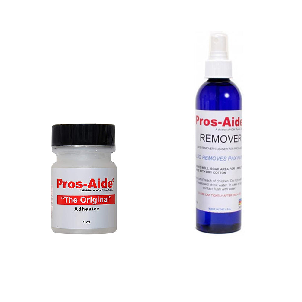 Pros-Aide "The Original" Adhesive 1oz and Remover 8oz Bundle
