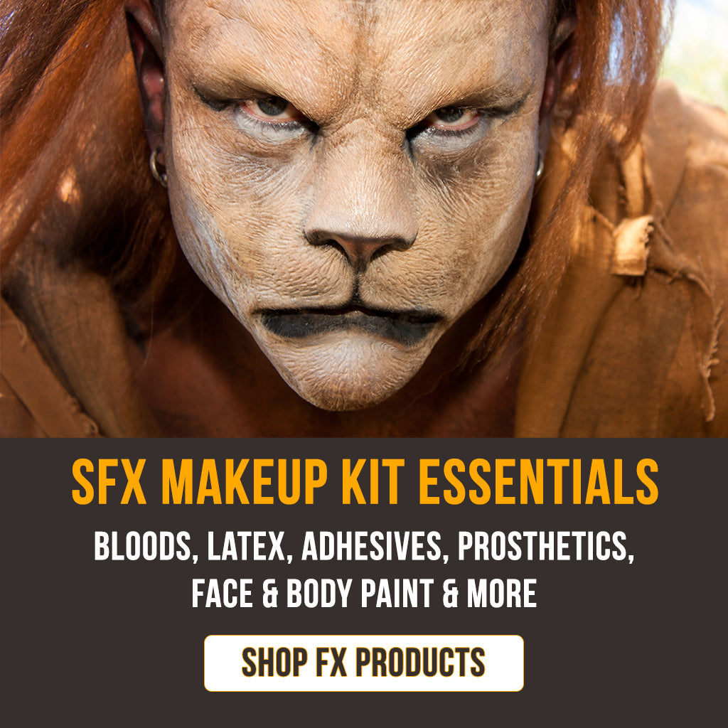  Special Effects Makeup Kit Essentials. Bloods, latex, adhesives, prosthetics, face and body paint and more. Shop FX Products.
