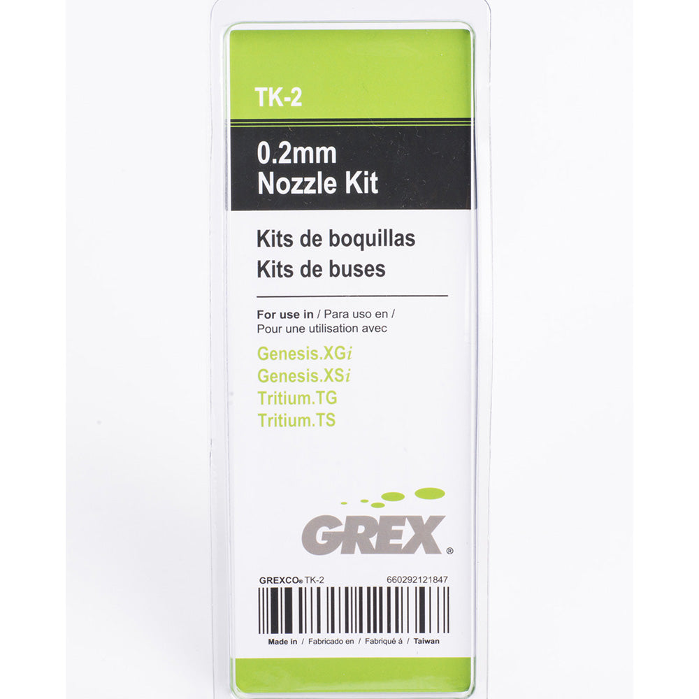 Grex 0.2mm Nozzle Conversion Kit, Part TK-2 Package