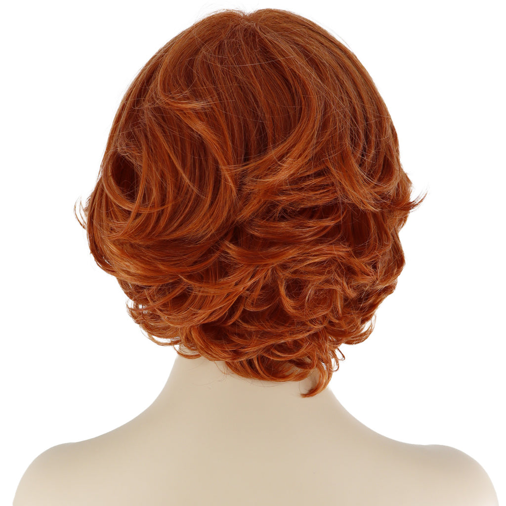 Epic Cosplay Aion Wig Autumn Orange Back View Woman