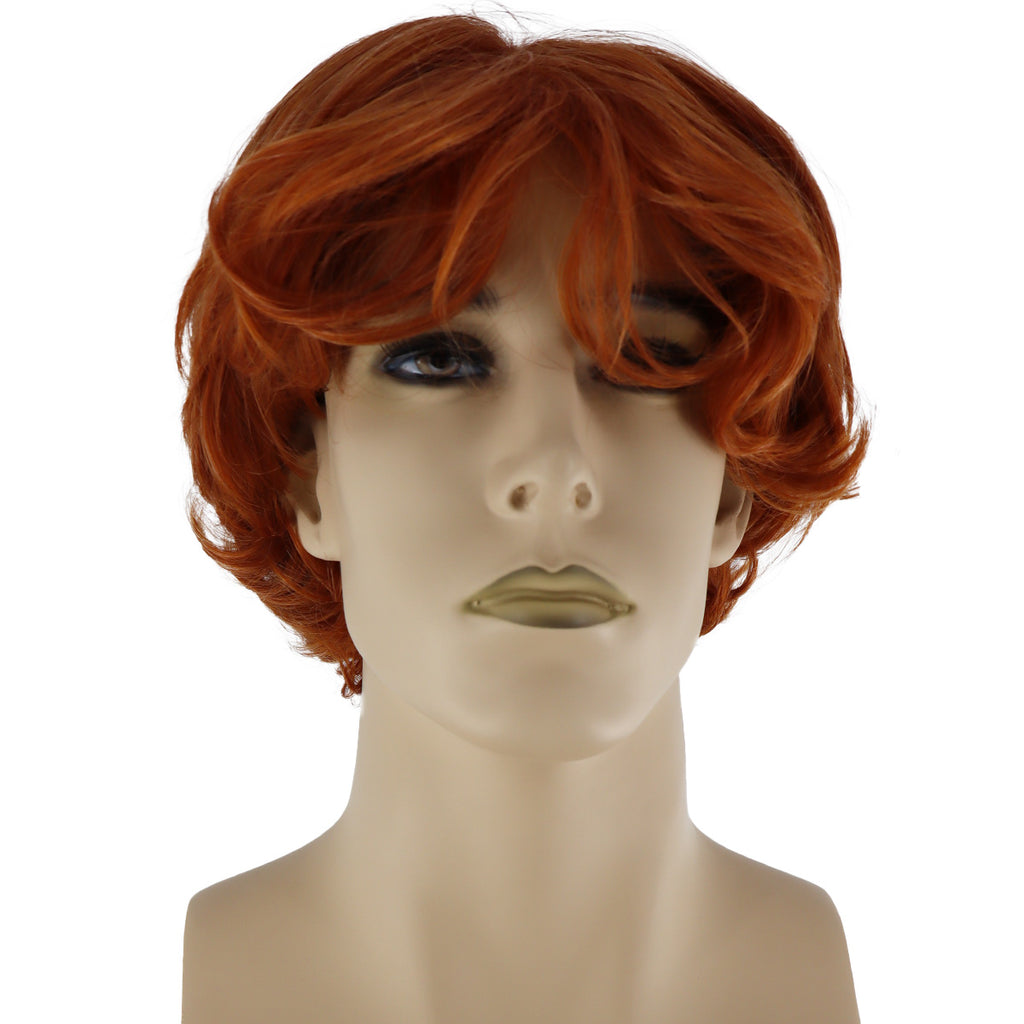 Epic Cosplay Aion Wig Autumn Orange Front View Man