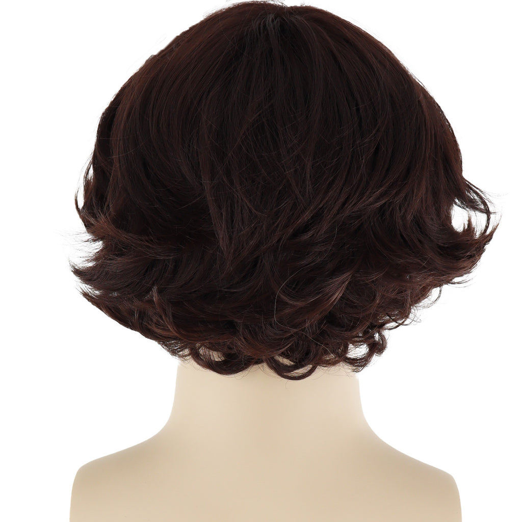 Epic Cosplay Aion Wig Dark Brown Back View Man