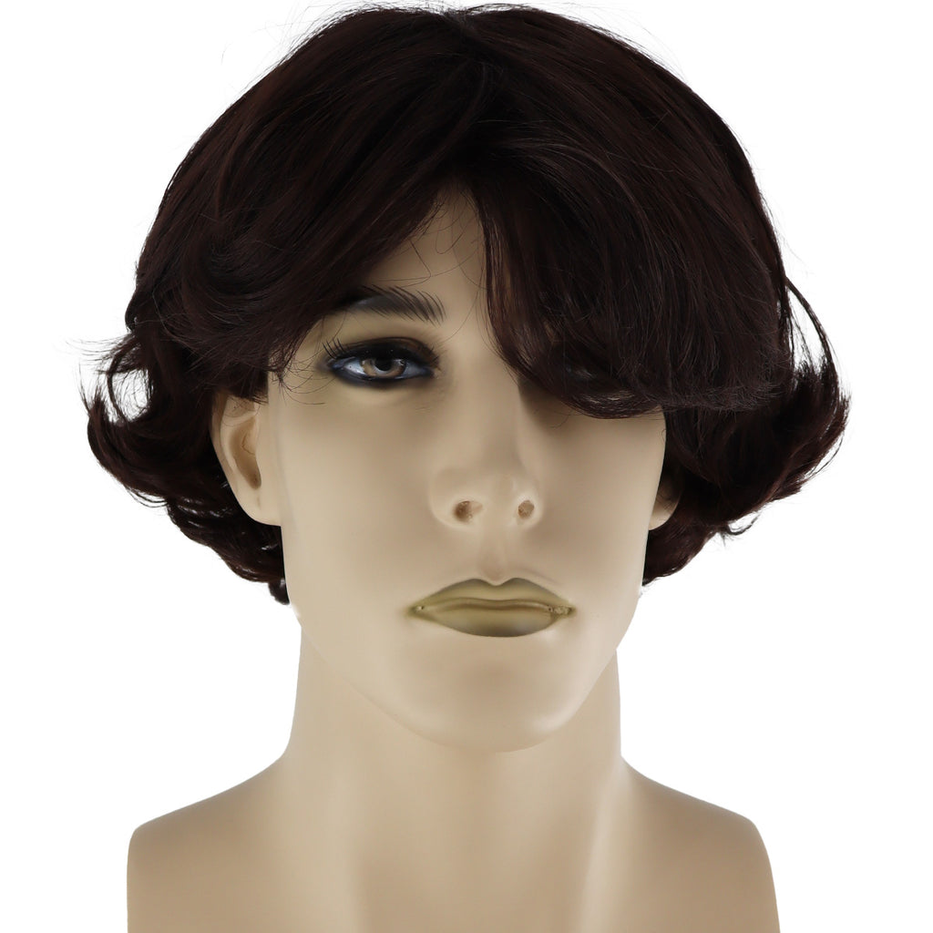 Epic Cosplay Aion Wig Dark Brown Front View Man