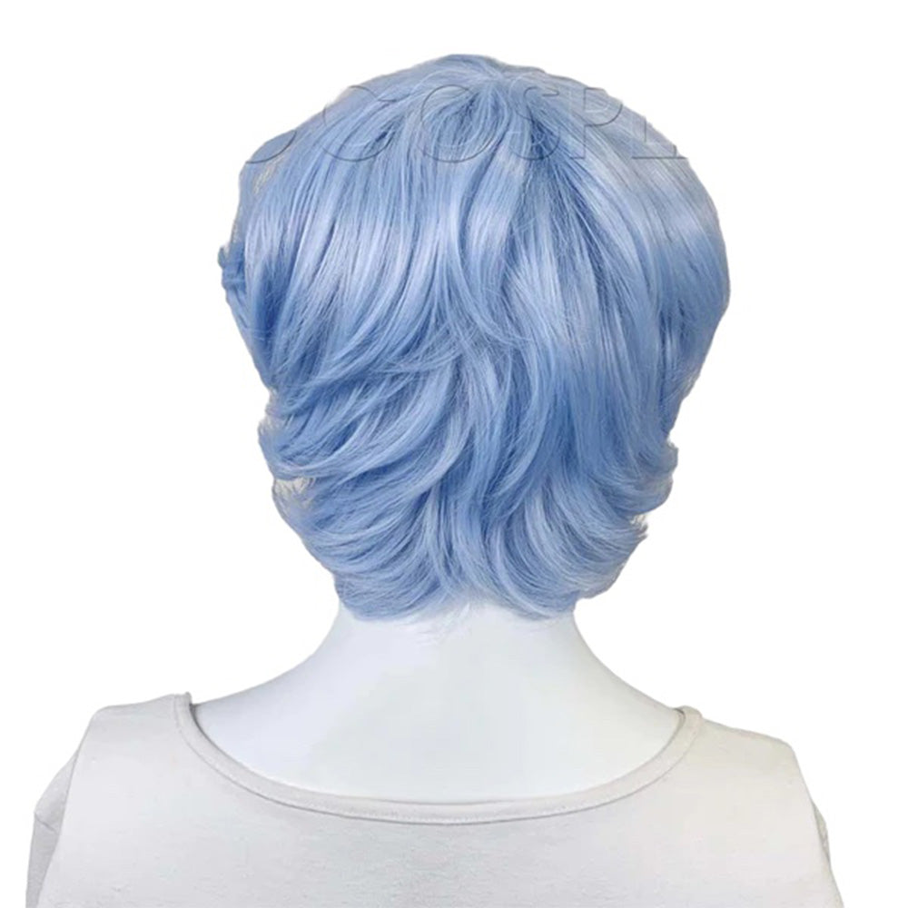 Epic Cosplay Aion Wig Ice Blue Back View