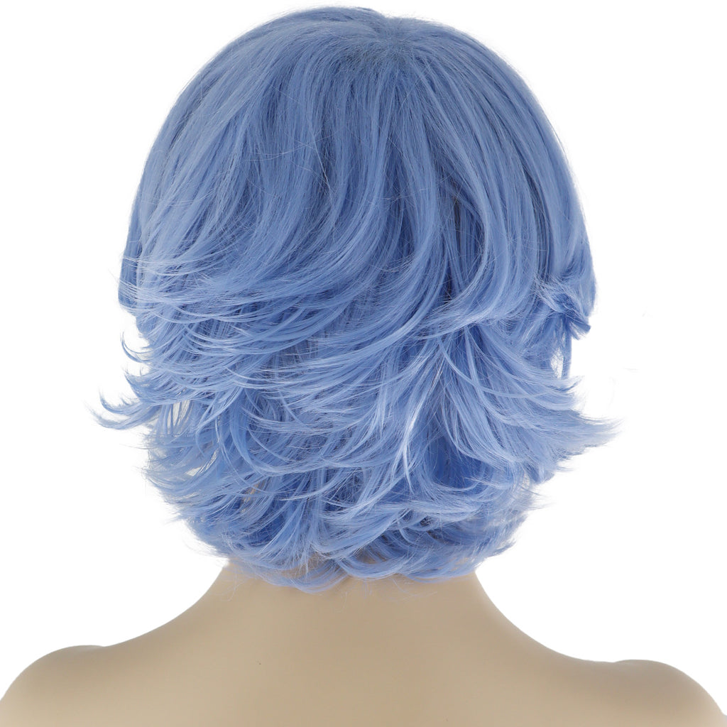 Epic Cosplay Aion Wig Ice Blue Back View Woman