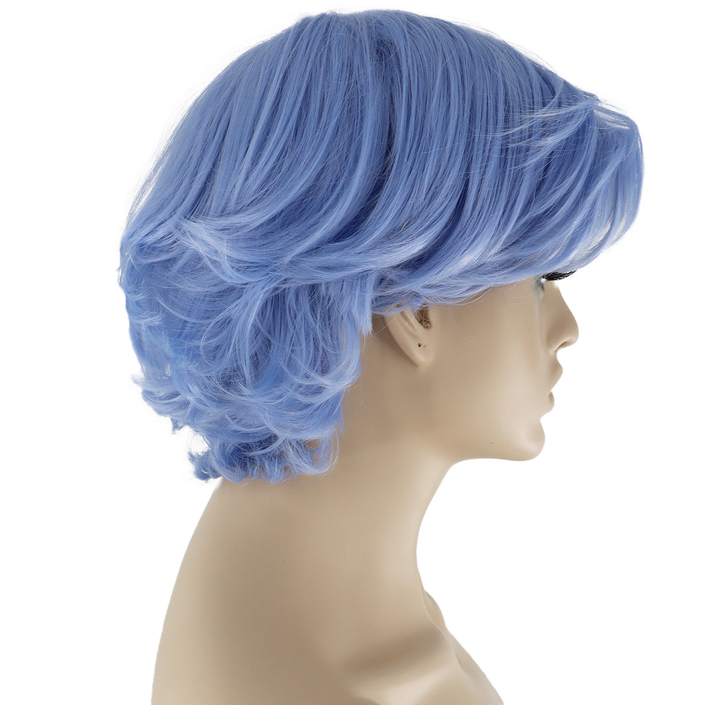 Epic Cosplay Aion Wig Ice Blue Side View Woman